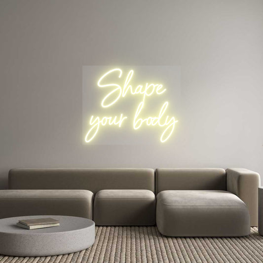 Scritta neon personalizzata Shape
your b...