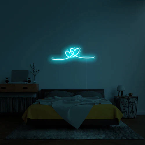 insegna luminosa led personalizzata - scritte neon personalizzabili - larga  luce neon Luce per insegne al neon a led personalizzate ​per la decorazione  della parete della camera da letto : : Illuminazione