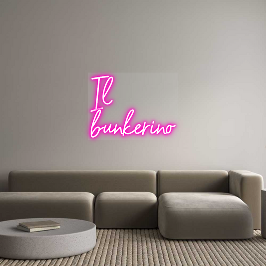 Scritta neon personalizzata Il
bunkerino