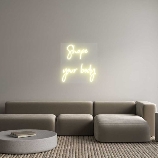 Scritta neon personalizzata Shape 
your ...