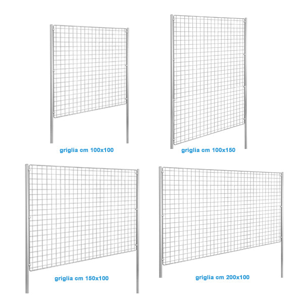 Pannello espositivo doppio con griglia per mostre ed esposizioni
