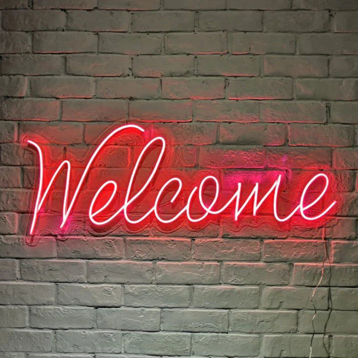 Welcome - Neon led-Simbolo Benvenuto-Neon flex