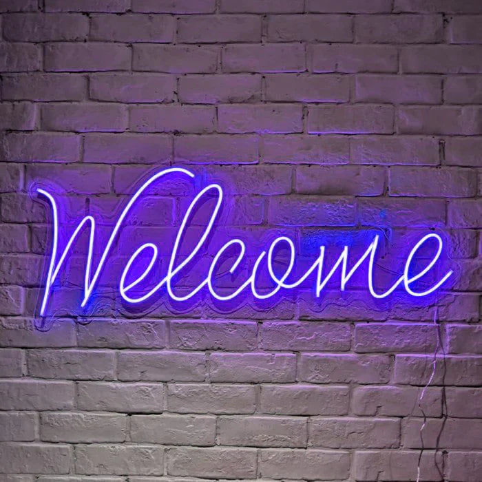 Welcome - Neon led-Simbolo Benvenuto-Neon flex