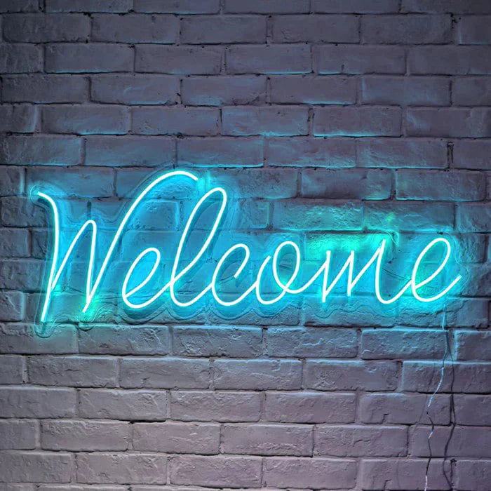 Welcome - Neon led-Simbolo Benvenuto-Neon flex